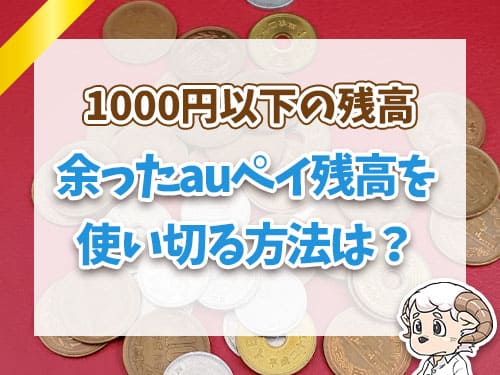 余ったペイ残高を使い切る方法