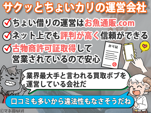 サクッとちょいかりの運営会社