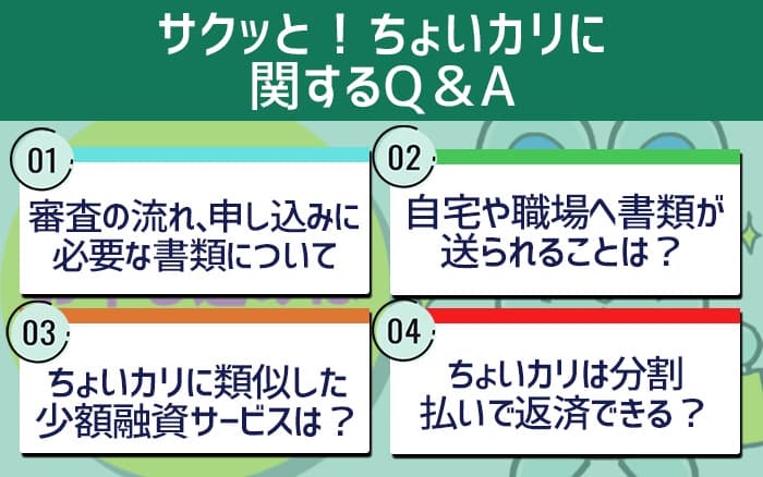 サクッと！ちょいカリに関するQ＆A