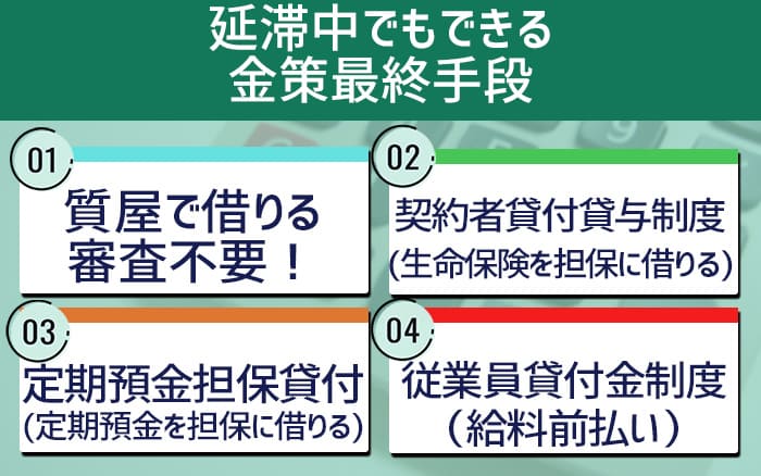 延滞中でもできる金策最終手段