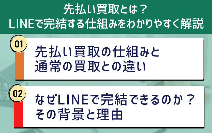 先払い買取とは？仕組みと利用される背景を解説